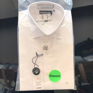Men’s Express 1MX white dress shirt